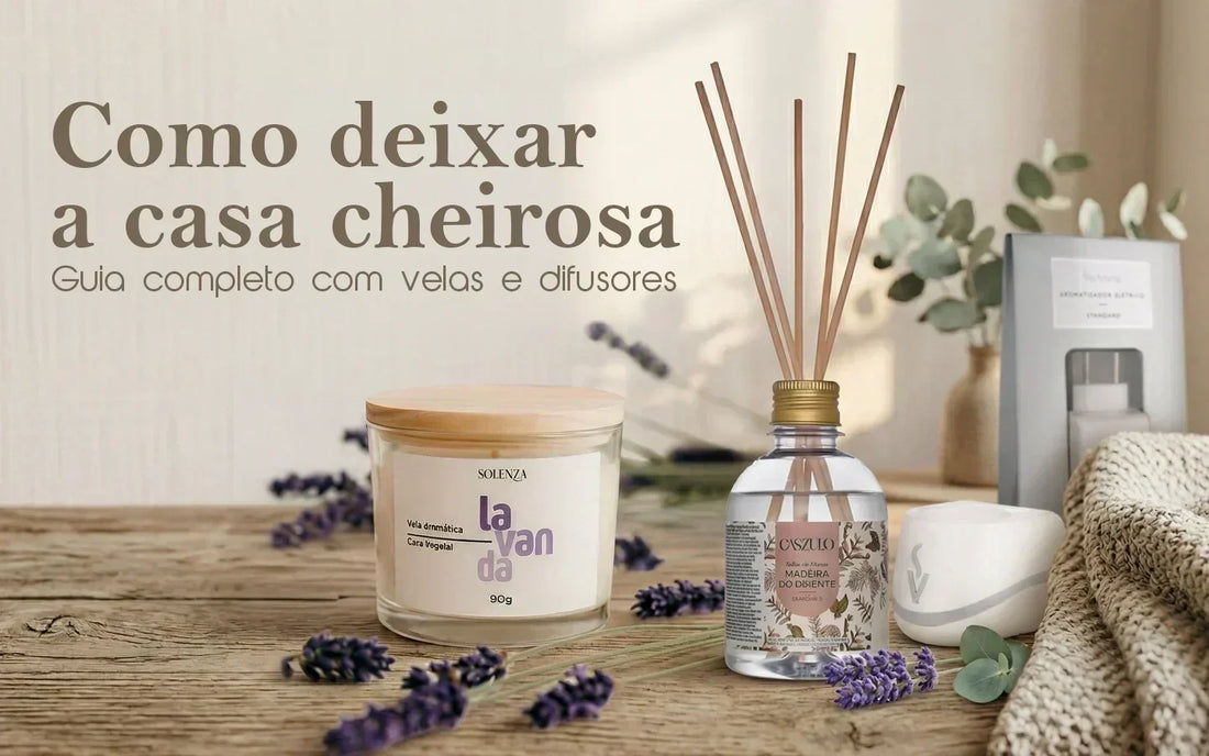 Como deixar a casa cheirosa: Velas aromáticas e difusores