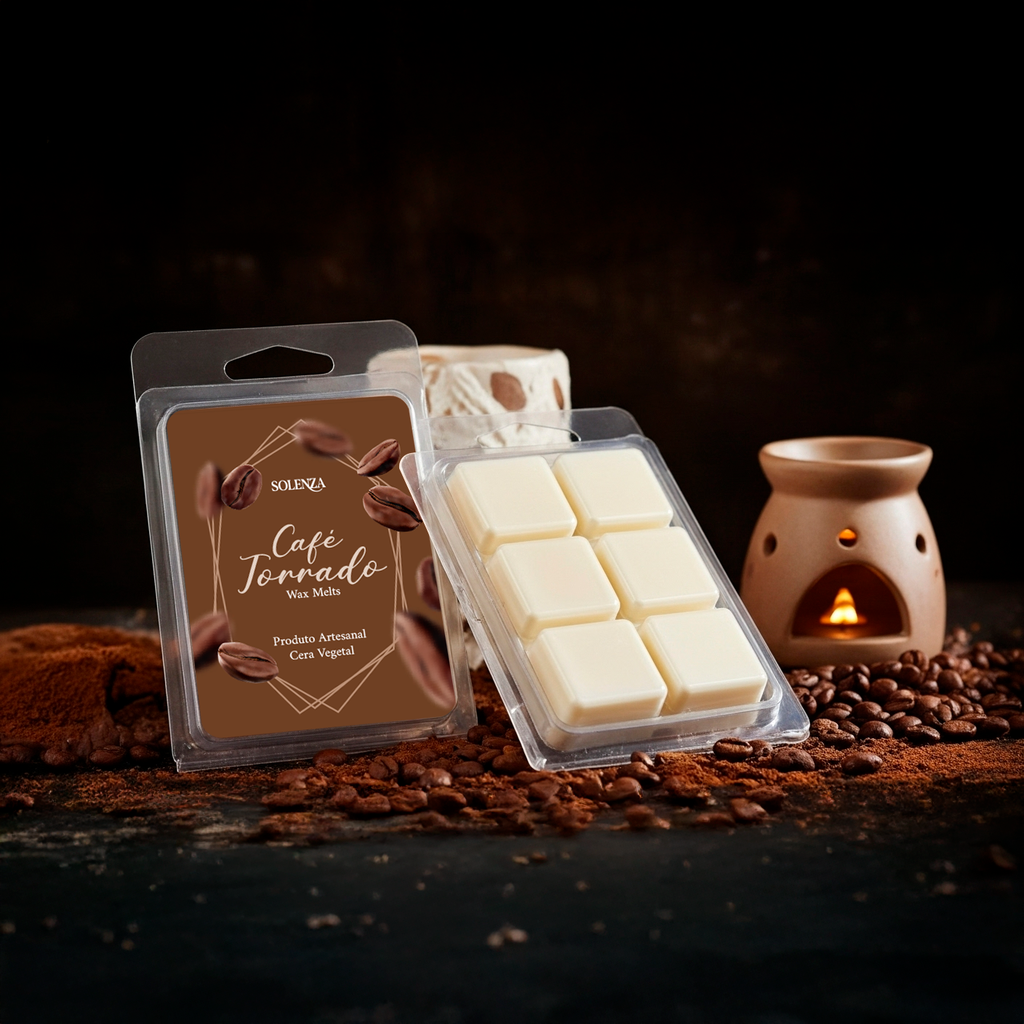 Pastilha de Cera - Wax Melt - Café Torrado - Solenza
