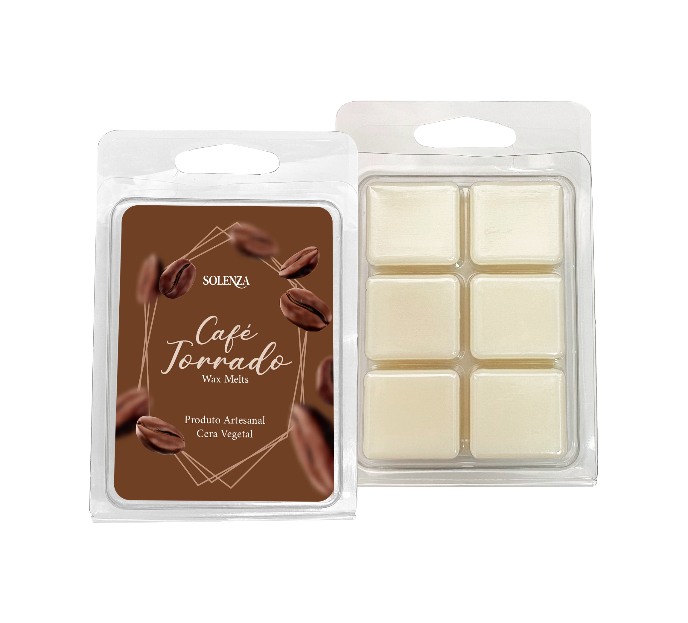 Pastilha de Cera - Wax Melt - Café Torrado - Solenza