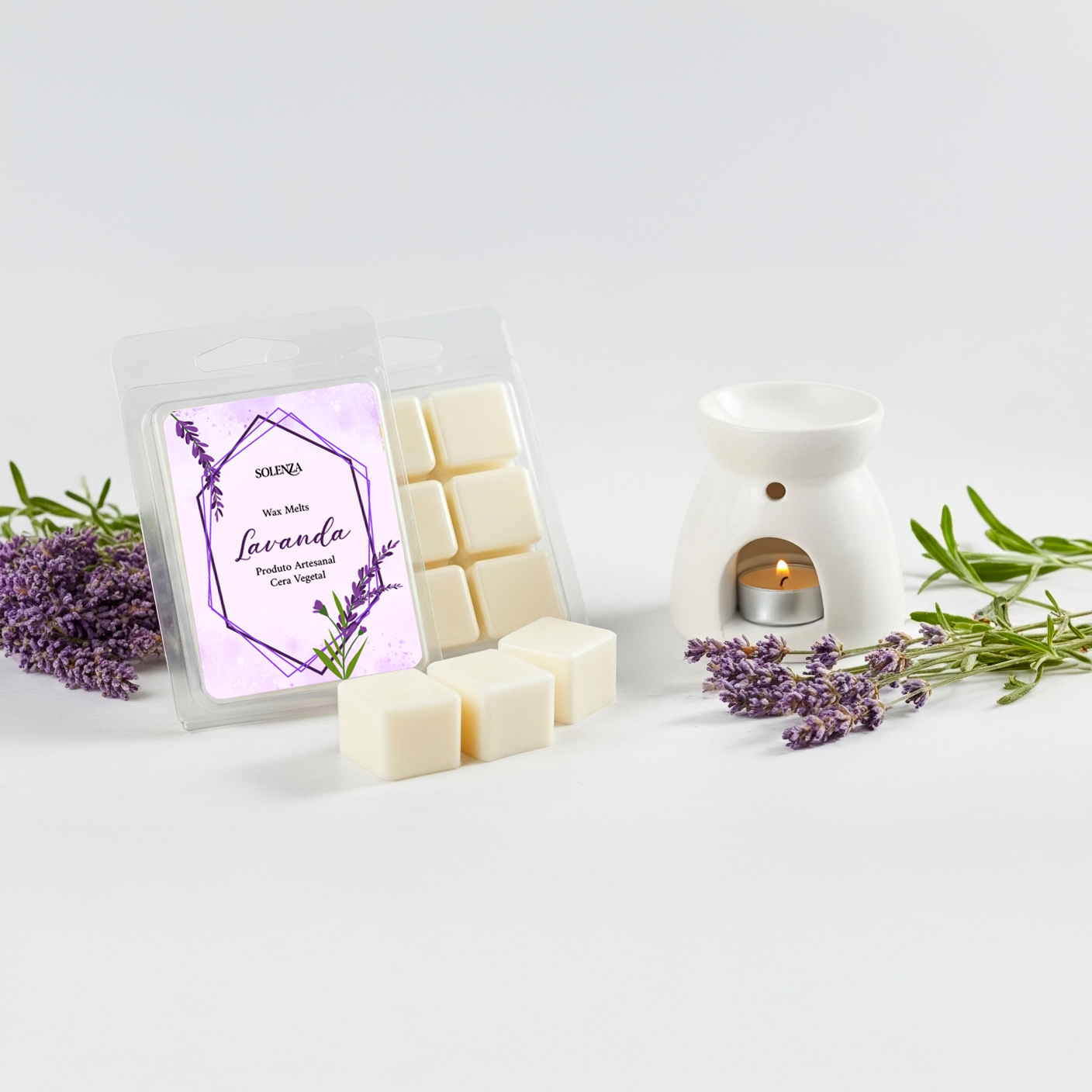 Pastilha de Cera - Wax Melt - Lavanda - Solenza