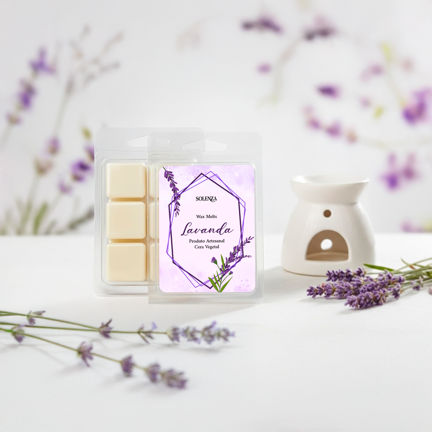 Pastilha de Cera - Wax Melt - Lavanda - Solenza