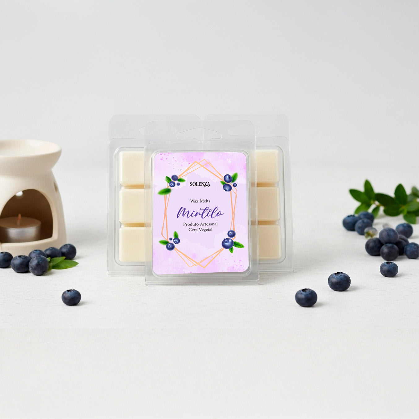 Pastilha de Cera - Wax Melt - Mirtilo - Solenza