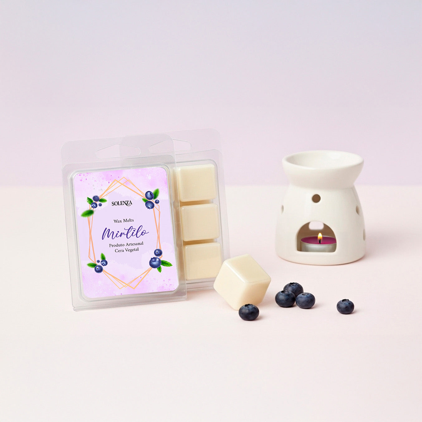 Pastilha de Cera - Wax Melt - Mirtilo - Solenza