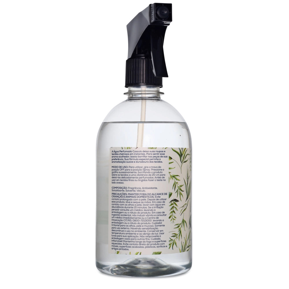 Água perfumada Capim Limão Caszulo 500ml Via Aroma aromatizador de tecidos
