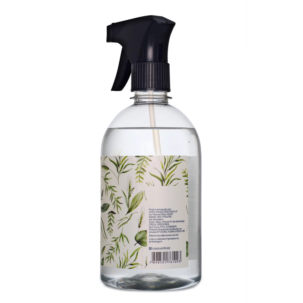 Água perfumada Via Aroma Capim Limão Caszulo 500ml fragrância cítrica para casa