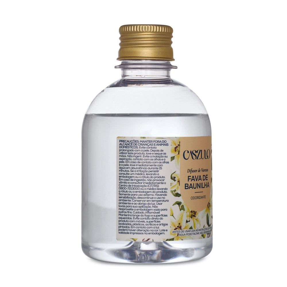 Difusor de Varetas Fava de Baunilha Caszulo 250ml – Via Aroma