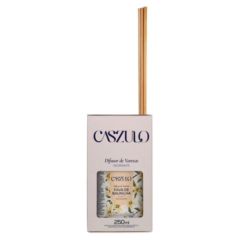 Difusor de Varetas Fava de Baunilha Caszulo 250ml – Via Aroma