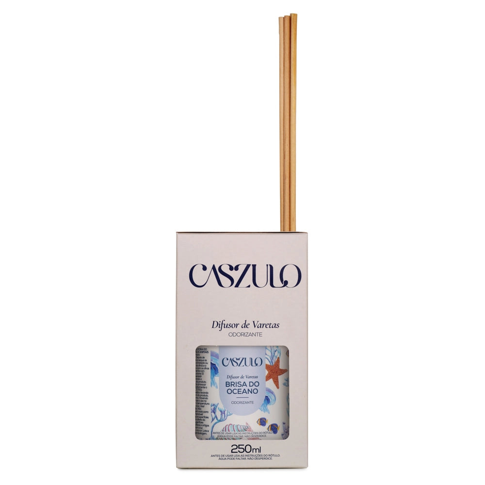 Difusor de Varetas Brisa do Oceano Caszulo 250ml – Via Aroma