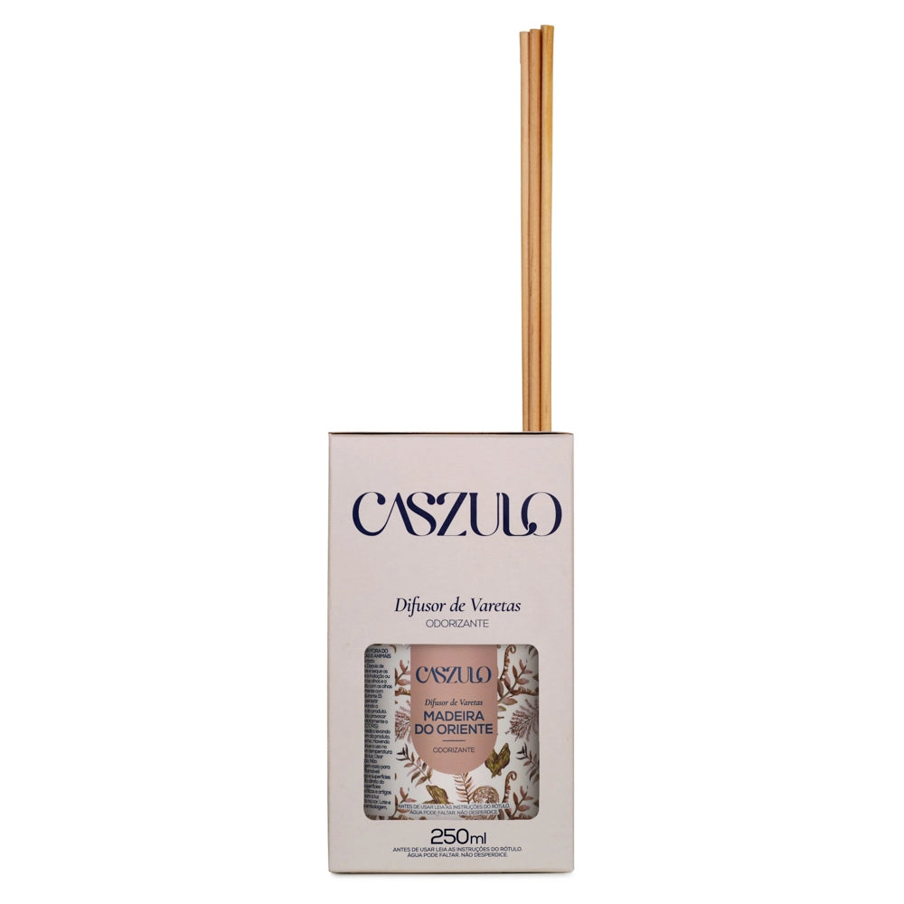 Difusor Via Aroma madeira do oriente 250ml aromatizador de ambiente