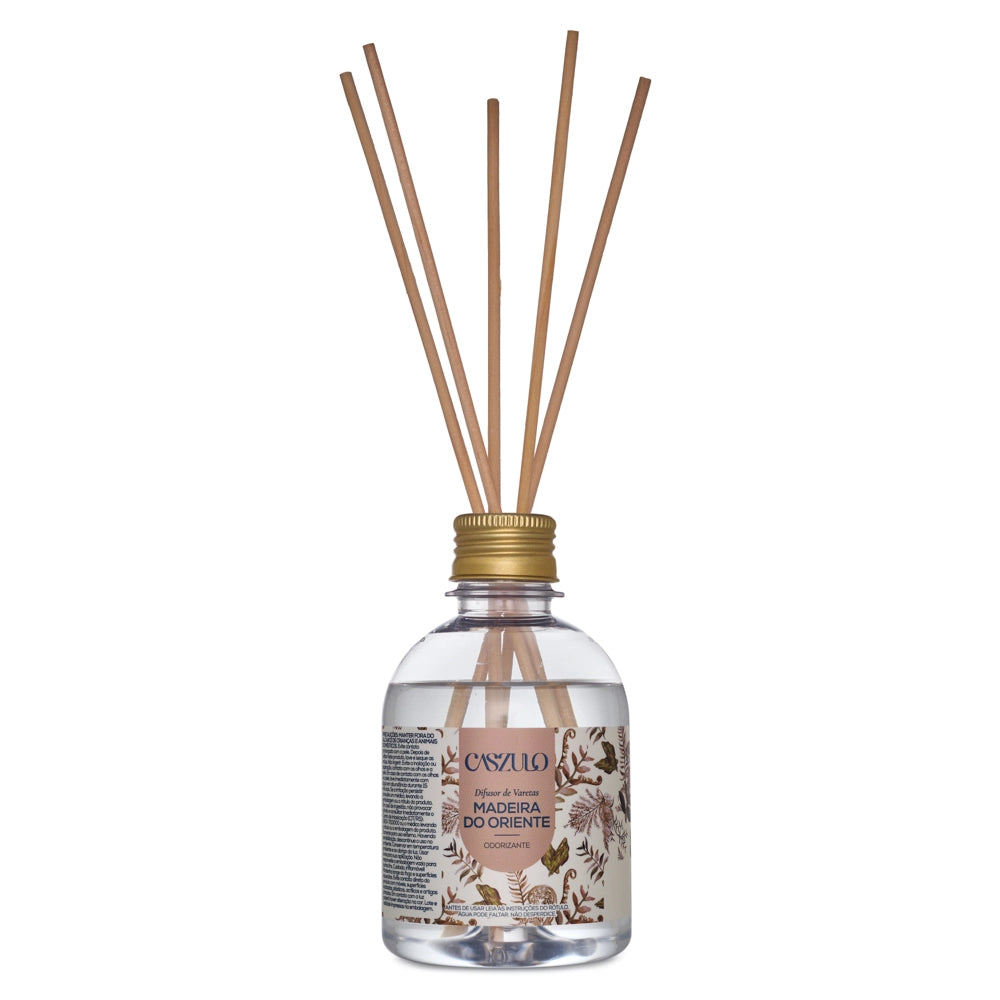 Difusor de varetas madeira do oriente Caszulo 250ml Via Aroma