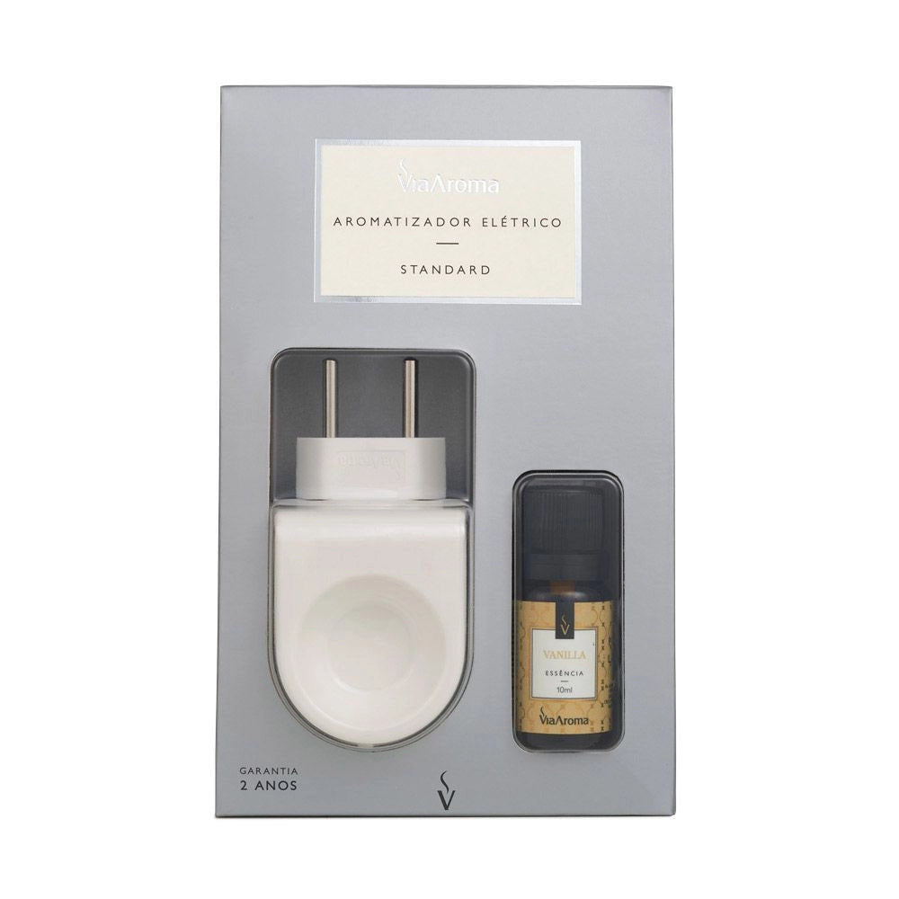 Difusor Aromatizador Standard + Essência Vanilla Via Aroma 10ml