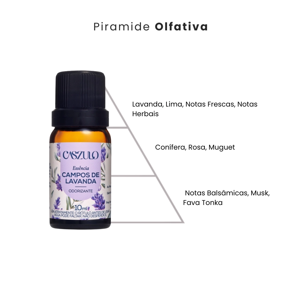 Essência Via Aroma campos de lavanda Caszulo 10ml aromatizador de ambiente