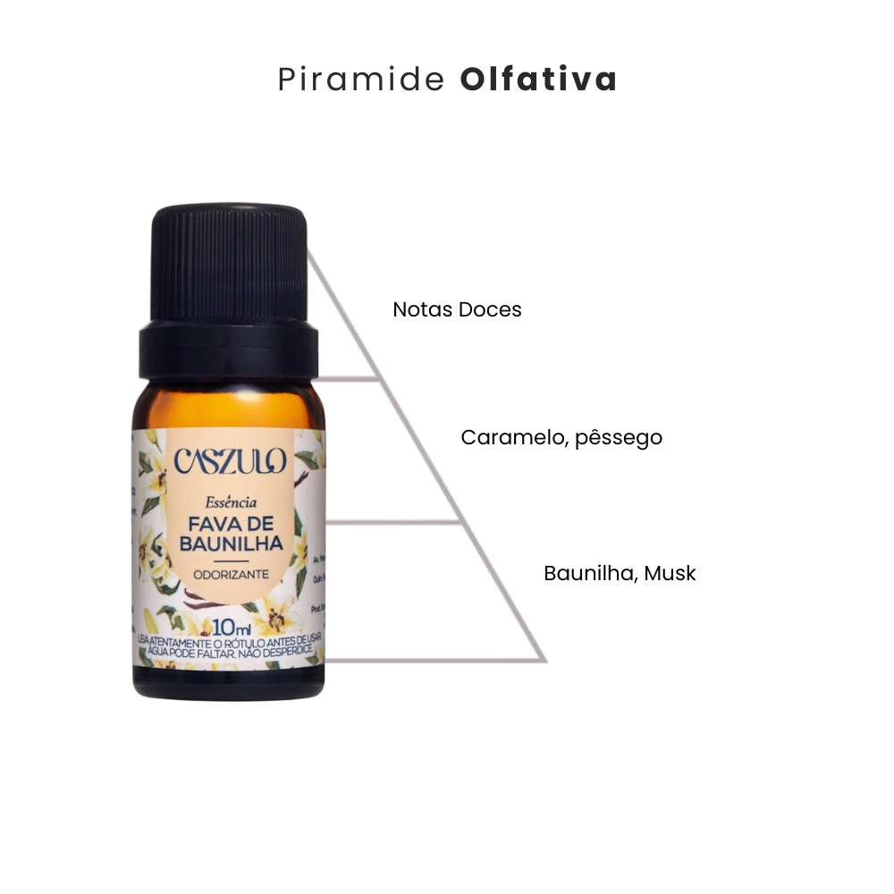 Essência Via Aroma fava de baunilha Caszulo 10ml aromatizador de ambiente