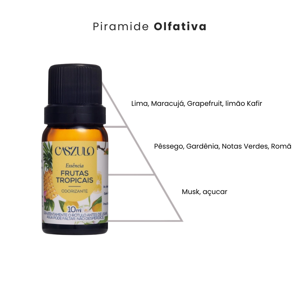 Essência Via Aroma frutas tropicais Caszulo 10ml aromatizador de ambiente