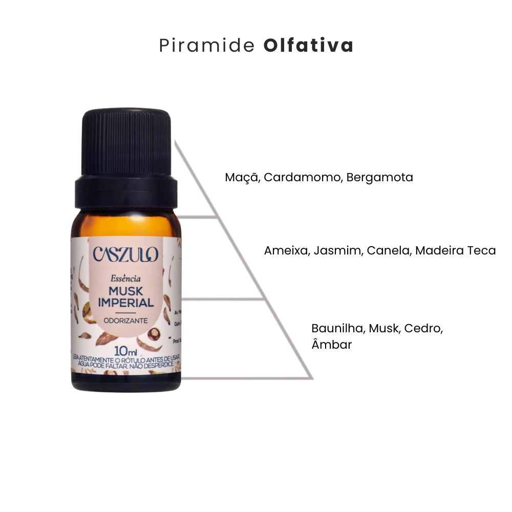Essência Via Aroma musk imperial Caszulo 10ml aromatizador de ambiente