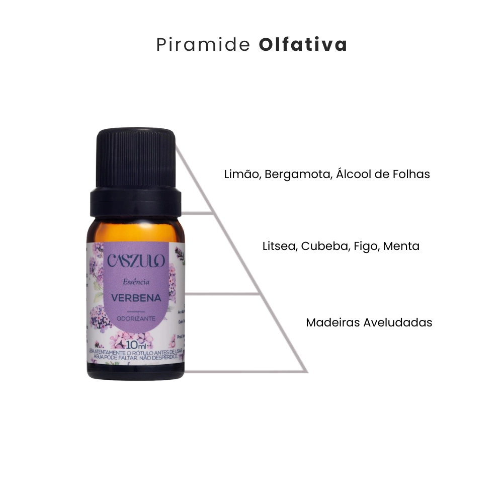 Essência Via Aroma verbena Caszulo 10ml aromatizador de ambiente