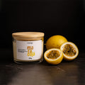 Vela Artesanal de Maracujá – 100% Vegetal, Pavio de Algodão 90g