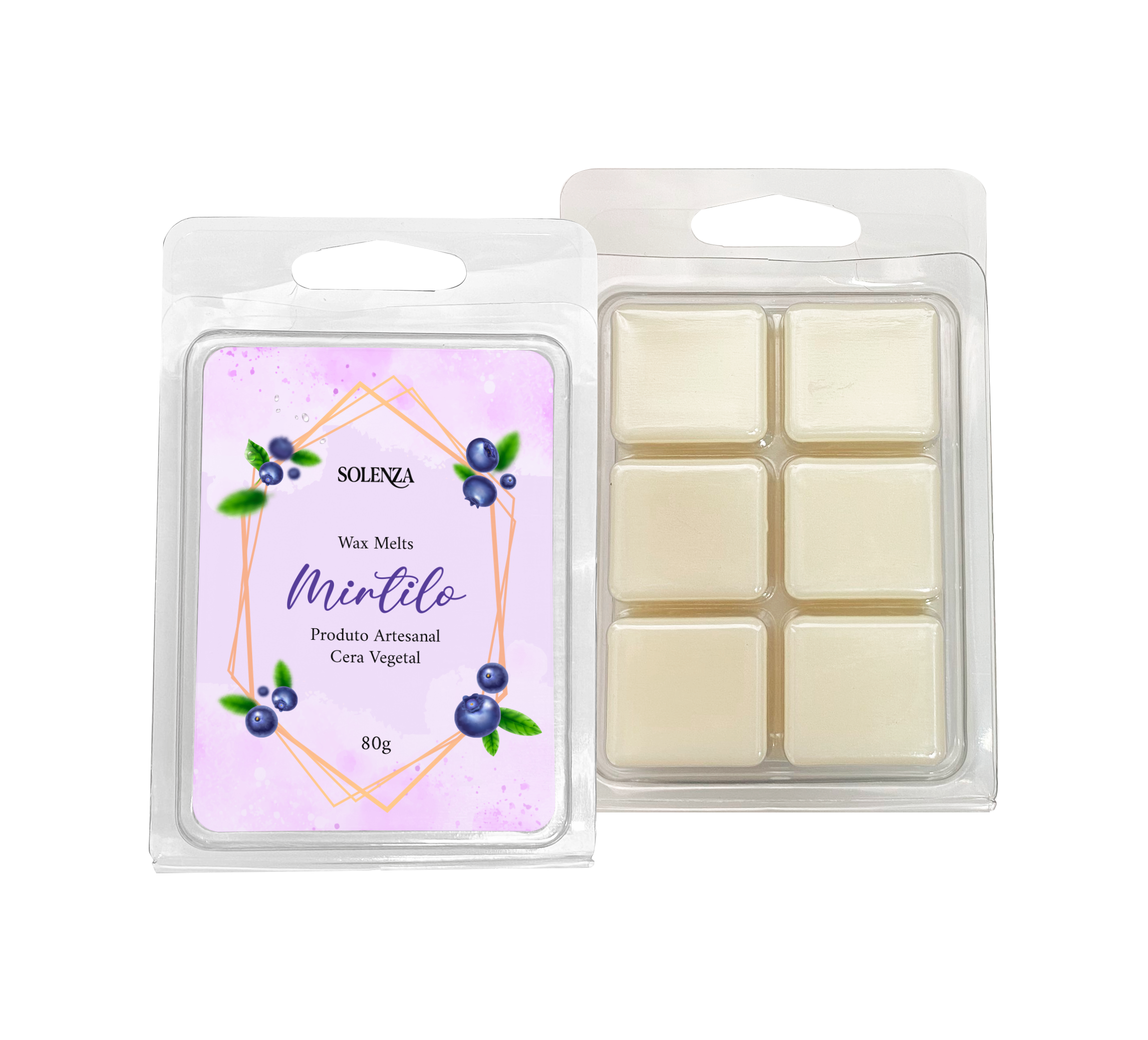 Pastilha de Cera - Wax Melt - Mirtilo - Solenza